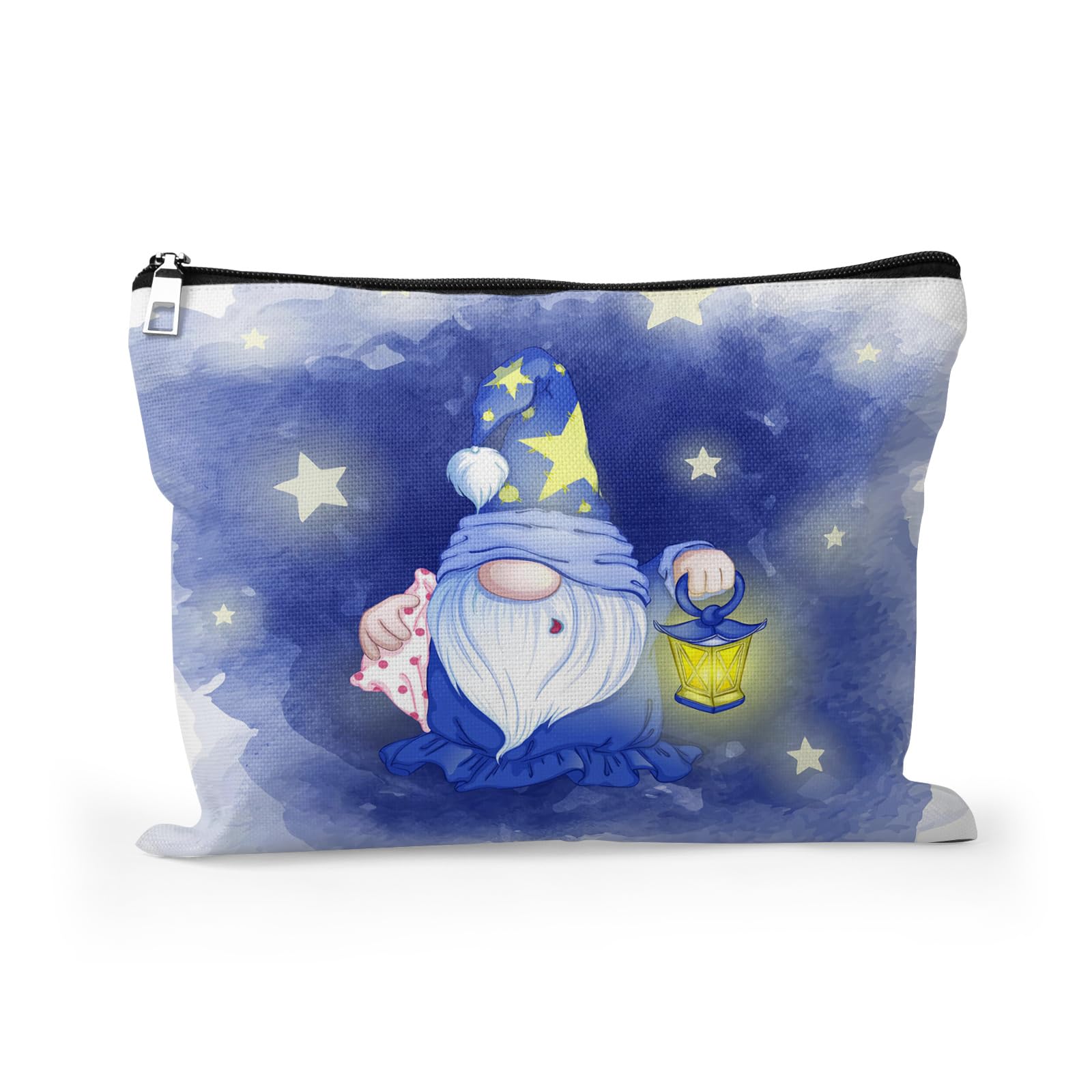 Cafl Hawaiian Palm Leaf Makeup Bag Tropical Palm Trees Cosmetic Bag Zipper Pouch Large Toiltry Bag Travel Linen Make Up Organizer Purse for Women 10×8Inch